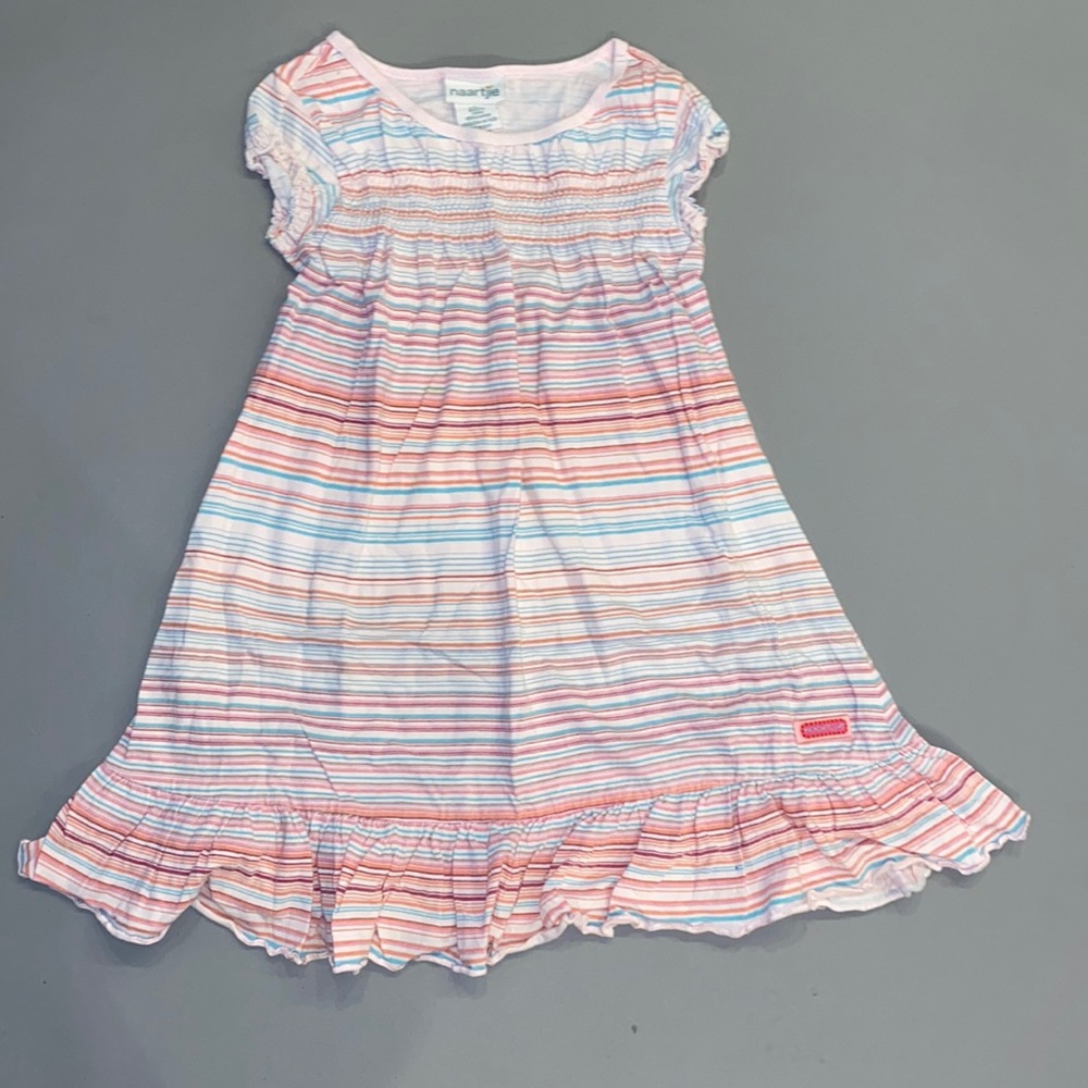 Naartjie striped shirt sleeve dress size 6